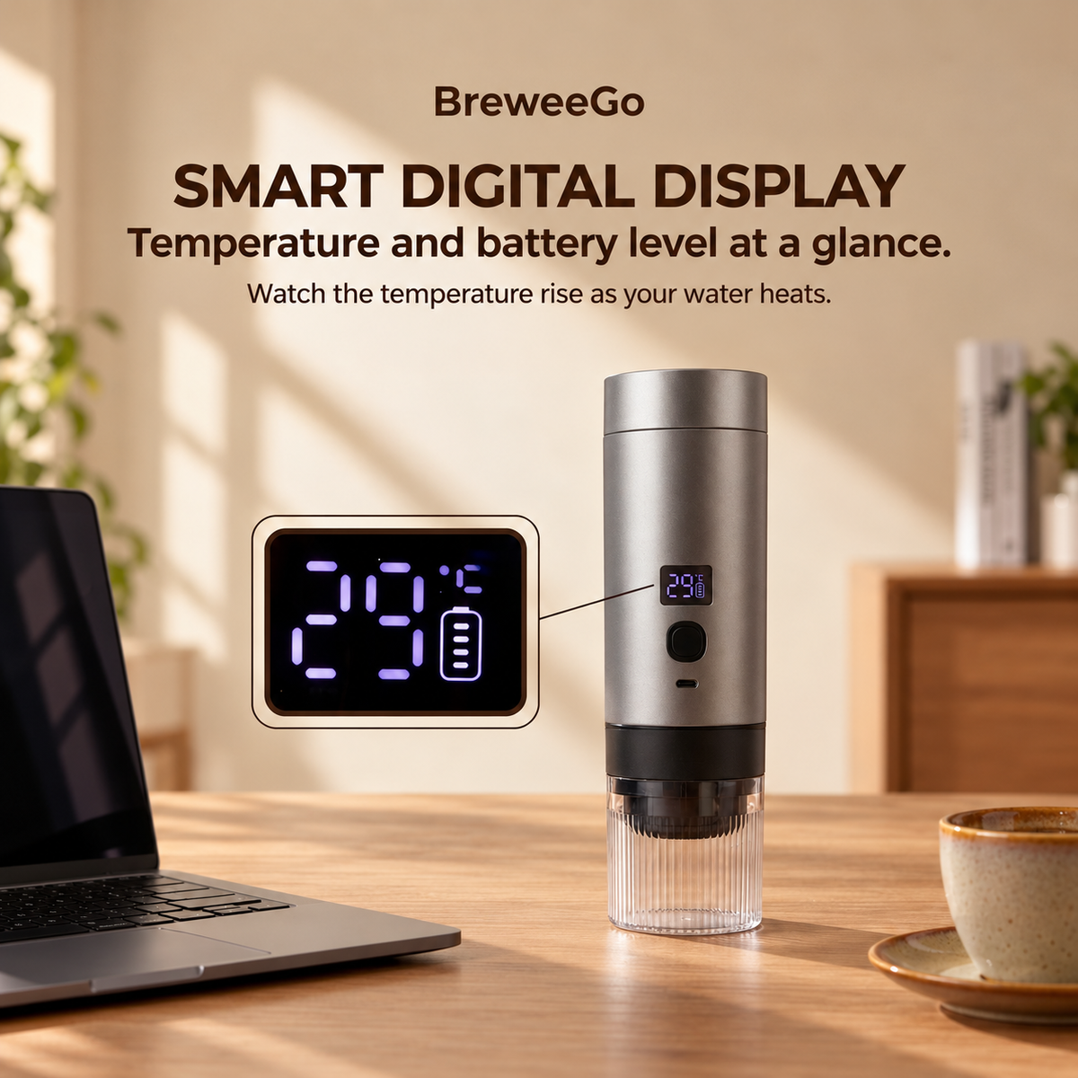 BreweeGo 3-in-1 Portable Espresso & Coffee Maker