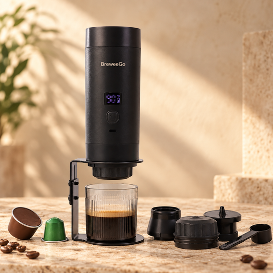 BreweeGo Portable  Coffee Maker full set with stand