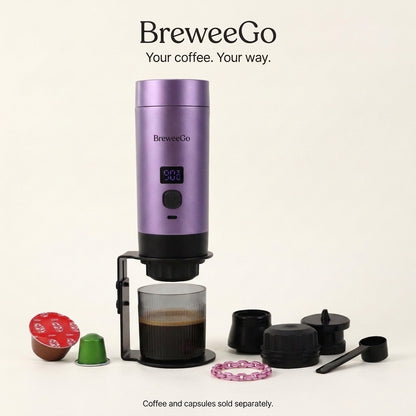 BreweeGo 3-in-1 Portable Espresso & Coffee Maker